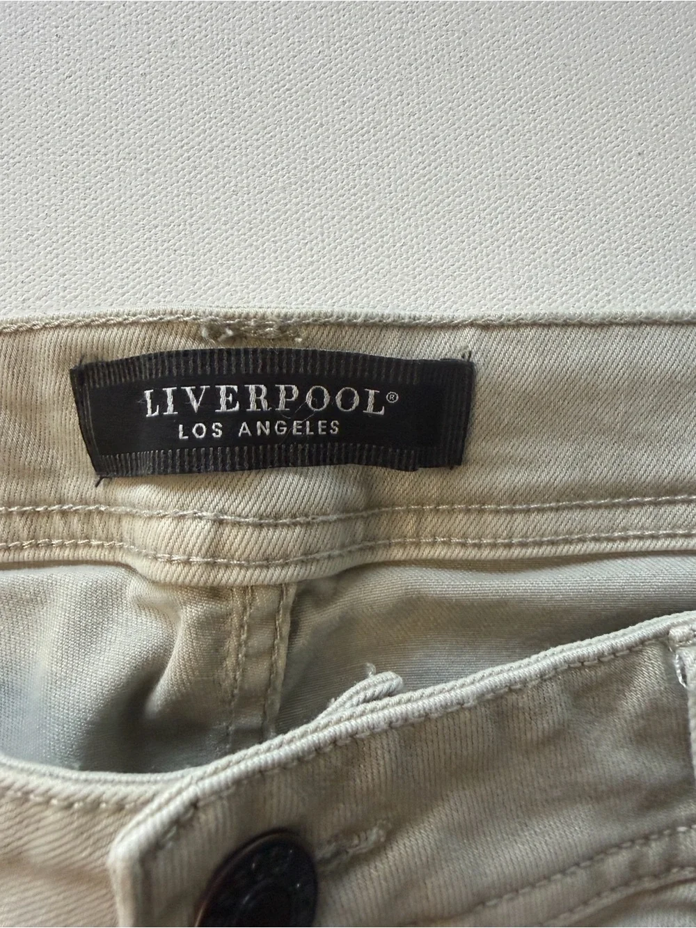 EUC Men's Liverpool Los Angeles Relaxed Straight Fit Size 36x34 Tan (KB8) - Picture 7 of 11